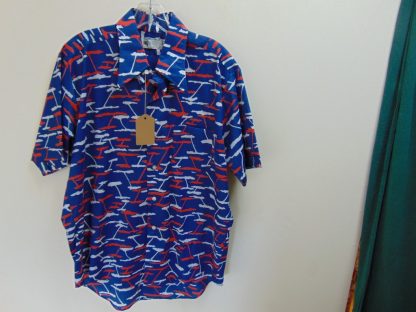 s7s44	1970's	Vintage Cool Party crepish polyester  Chest size 50  inches vintage shirt	$30