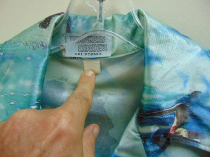 s7s4	1970's	Surfing photo shirt polyester Chest size 48  inches vintage shirt	$70 - Image 2