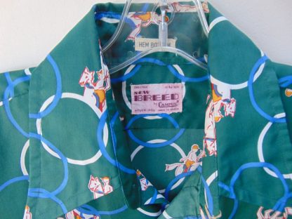 s7s54	1970's	Vintage Horse Steeples polyester  Chest size 47.5  inches vintage shirt	$40 - Image 2