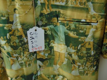 s7s57	1970's	Vintage Tennis Stars photo polyester Chest size 46  inches vintage shirt	$80 - Image 4