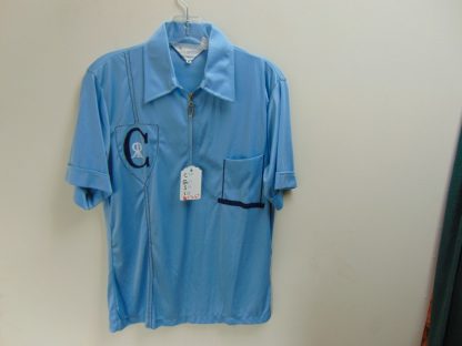 s7s69	1970's	Martini half zip Mafia Chest size 40  inches vintage shirt	$30