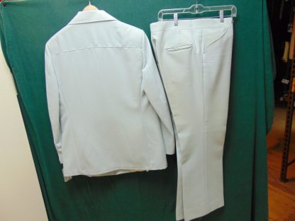 s7t29	1970's	Vintage White Polyester Three's Company medium weight suit Chest size 45 inches	$130 - Image 7