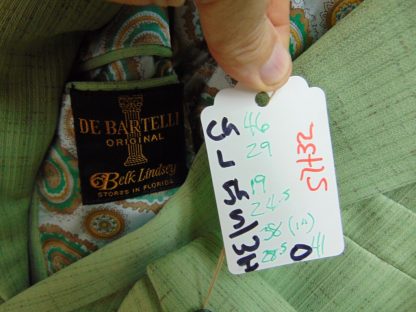 s7t32	1970's	Vintage Funky Lime Green Polyester Single Breasted medium weight suit Chest size 46 inches	$80 - Image 3