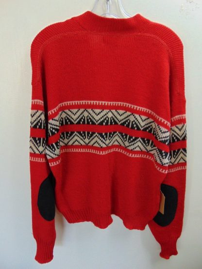 sMLw25	1940-50's	 Vintage Older Pretty Red Cardigan Sweater (46) Chest size 44 inches	$120 - Image 2