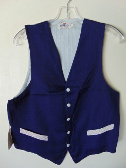 sSMw14.5	1940-50's	 Vintage Campus Gabardine Vest Chest size 37 inches	 $50