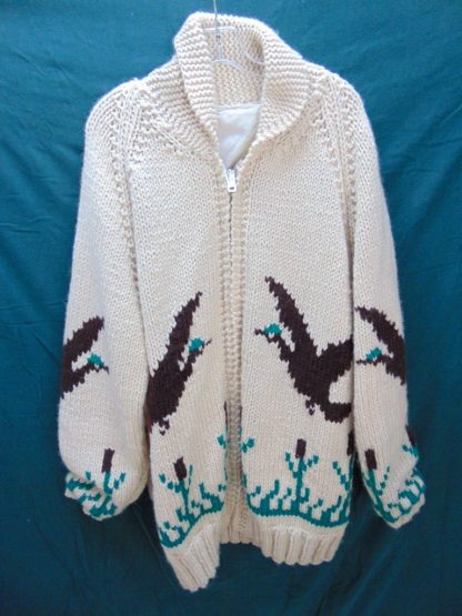 sXw17	1950-60's	 Vintage Duck Wool CowichanSweater Chest size 50inches	$80