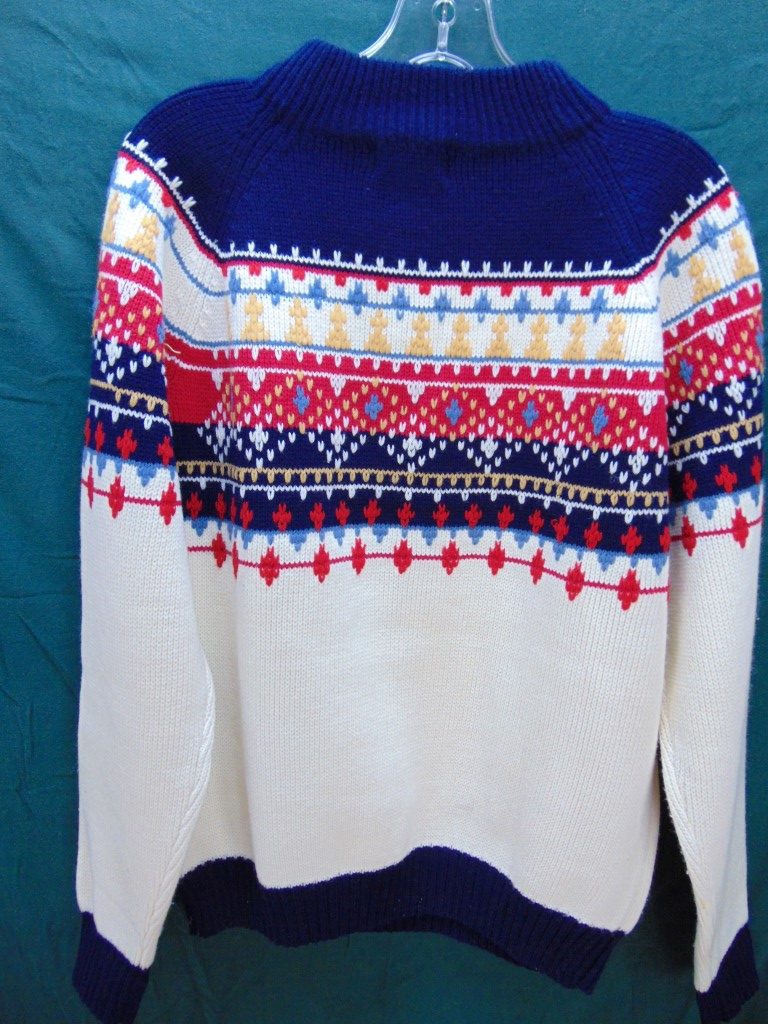 sXw25 1970’s Vintage Winter Acrylic (L) Sweater Chest size 46 inches ...