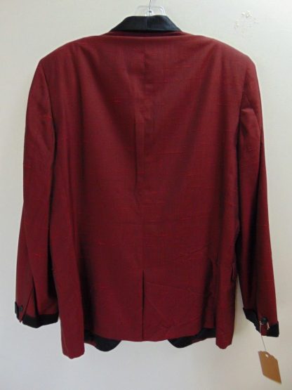 sc16	1950-60's	 Vintage Red Black Sharkskin mid weight Smoking/Dinner Jacket Chest 45 in.	$90 - Image 2