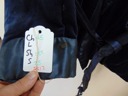 sc17	1950-60's	 Vintage Blue Velvet mid weight Smoking/Dinner Jacket Chest 45 in.	$120 - Image 5