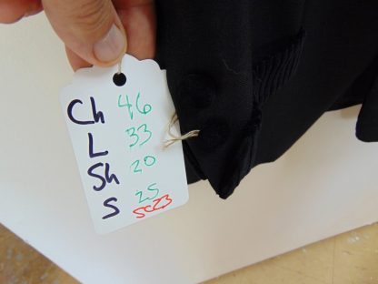 sc23	1970's	Vintage Black n black velvet cuffs n collar mid weight Smoking/Dinner Jacket Chest 46 in.	$90 - Image 4