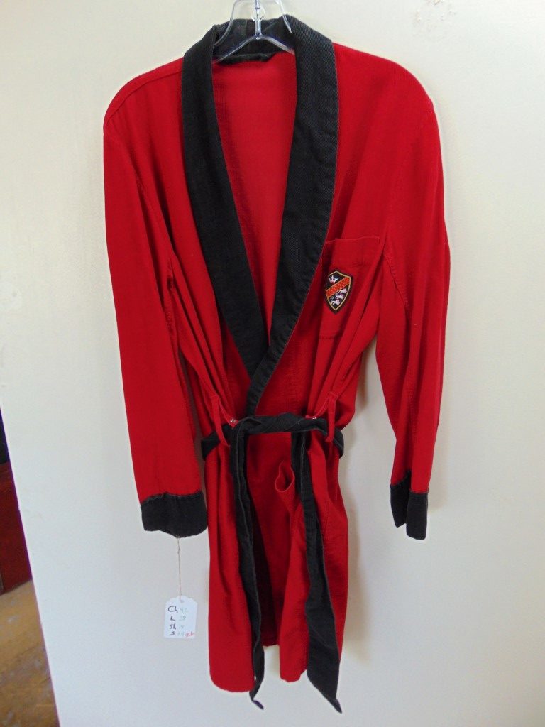 sc6 1950-60's Red Corduroy mid weight Smoking/Dinner Vintage Jacket Chest 42 in. $60