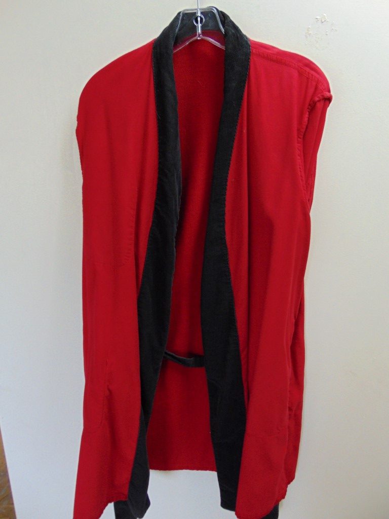 sc6 1950-60's Red Corduroy mid weight Smoking/Dinner Vintage Jacket Chest 42 in. $60 - Image 2