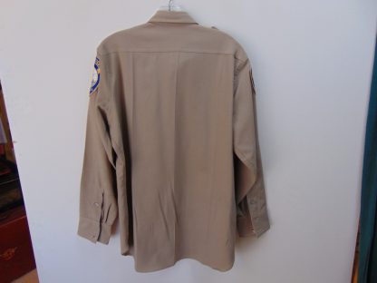 ssb114	1950's	Vintage Police Shirt wool sands knit  Chest size 48 inches	$60 - Image 5
