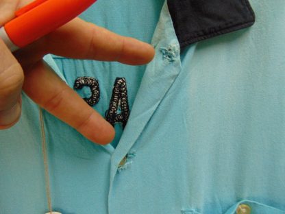 ssb28	1950-60's	Detroit Ford Vintage Bowling Shirt RAYON gabardine  Chest size 45 inches	$120 - Image 3