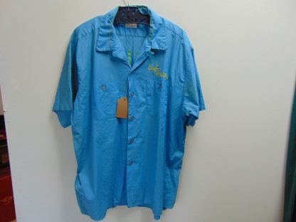 ssb2	1960's	Vintage Blue Bowling Shirt cotton blend  Chest size 48 inches	$60 - Image 5