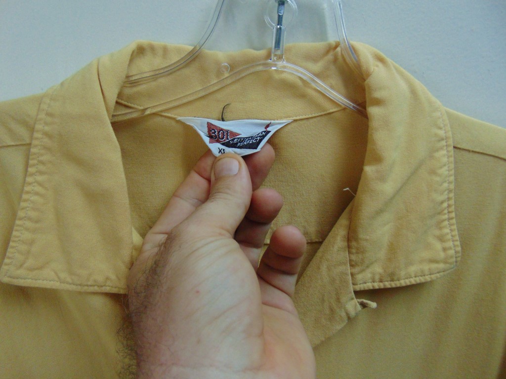 ssb3 1950-60's Vintage Columbia Studios Bowling Shirt RAYON gabardine Chest size 50 inches $80 - Image 4