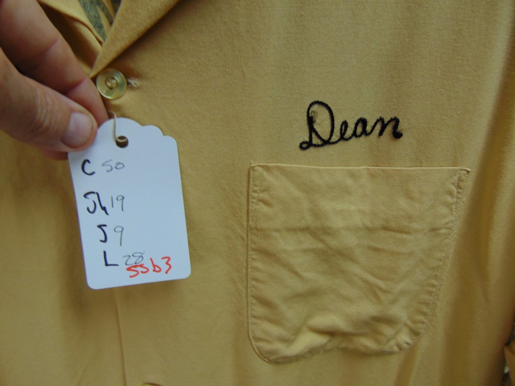 ssb3 1950-60's Vintage Columbia Studios Bowling Shirt RAYON gabardine Chest size 50 inches $80 - Image 3