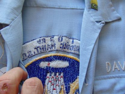 ssb45	1950-60's	 Vintage Tokyo Japanese embroidery Bowling Shirt rayon blend?  Chest size 42 inches	$250 - Image 2