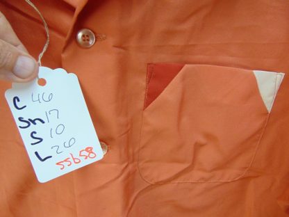 ssb58	1970's	Orange Vintage Bowling Shirt perma press  Chest size 46 inches	$40 - Image 4