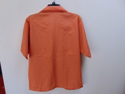ssb58	1970's	Orange Vintage Bowling Shirt perma press  Chest size 46 inches	$40 - Image 3
