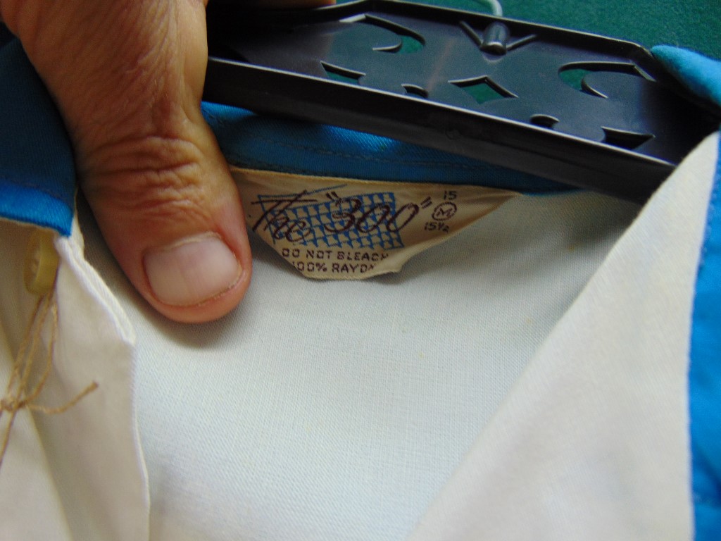 ssb67 1950's Sweet Two tone Vintage Bowling Shirt RAYON gabardine Chest size 44 inches $100 - Image 3