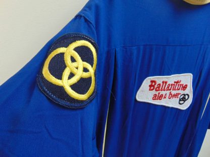 ssb77	1960's	Ballentine Beer Vintage Bowling Shirt RAYON gabardine  Chest size 44 inches	$80 - Image 2