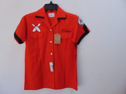 ssb85	1950-60's	 Vintage Japanese embroidery Bowling Shirt cotton  Chest size 38 inches (match ssb60)	$80 - Image 5