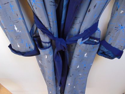 r54	1940-50's	Rayon print vintage  Robe	$180 - Image 5