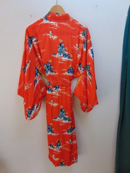 r57	1950's	Kilohana Hawaiian Rayon Print Vintage  Robe			$250 - Image 2