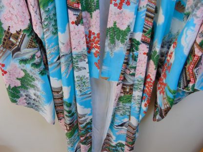r58	1940-50's 	Great Pagoda (I have the Hawaiian Shirt) Rayon Print Vintage  Robe $250 - Image 5
