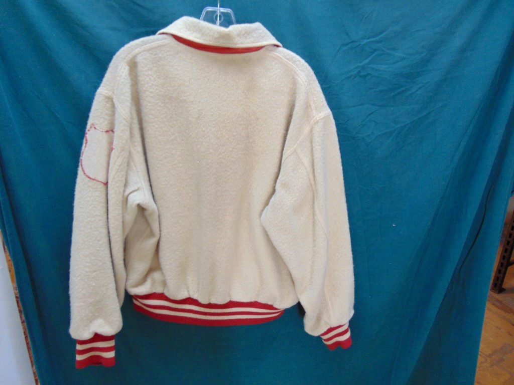 x100 1940-50's Vintage White Wool Coca Cola and Red Satin Reversible Jacket $90 - Image 6