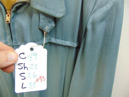 x33	1940-50's 	Vintage Green Rayon Gabardine Insulated Jacket	$150 - Image 5