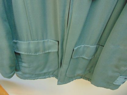 x33	1940-50's 	Vintage Green Rayon Gabardine Insulated Jacket	$150 - Image 4