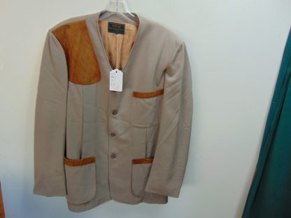 x35	1940-50's	 Vintage Brown Two Tone Gabardine Hunting Jacket	$80
