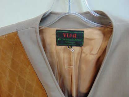 x35	1940-50's	 Vintage Brown Two Tone Gabardine Hunting Jacket	$80 - Image 2