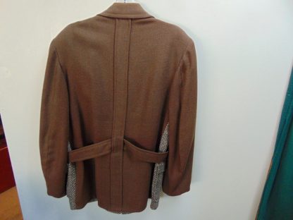 x42	1930-40's	 Vintage Brown Heavy Wool Two Tone Belted Jacket	$460 - Image 3