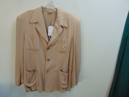 x4	1930-40's 	Vintage Rayon Gabardine FOUR Pocket Jacket	$250