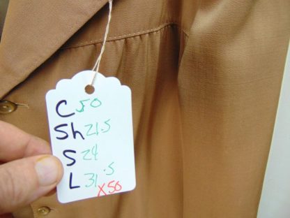 x50	1940's	Vintage Top Stitching Gathered Back Gabardine Jacket 	$320 - Image 7