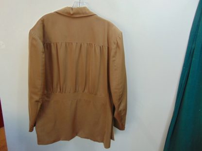 x50	1940's	Vintage Top Stitching Gathered Back Gabardine Jacket 	$320 - Image 4