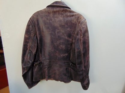 x53	1940-50's	 Vintage Horse hide Leather Bomber style Jacket with side cinches	$350 - Image 3