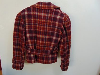 x54	1930-40's	 Vintage Wool with Mouton zip out lining Belted Jacket	 $220 	think like a woman's bike jacket - Image 3