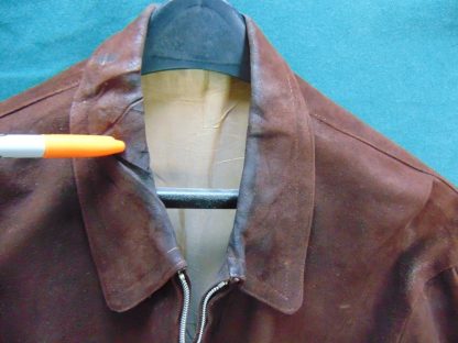 x75	1930-40's	 Vintage Suede with grommet zipper with waist cinch Jacket	$300 - Image 6