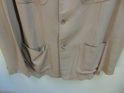 x9	1930-40's	Vintage Rayon Gabardine FOUR Pocket Checker Jacket	 $320 - Image 4