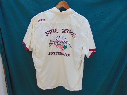 xx10	1950-60's	Vintage Japanese Embroidered Bowling Shirt	$130
