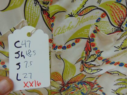 xx16	1940's	Vintage Rayon Floral Hawaiian  Shirt	$430 - Image 4