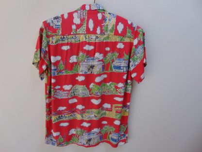 xx21	1940-50's	 Vintage Rayon Border Hawaiian  Shirt	$250 - Image 3