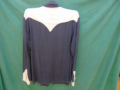 xx57	 1940-50's	 Vintage Western Black Square Dancing embroidery Gabardine Shirt	$220 - Image 3