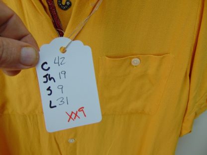 xx9	1950-60's	Vintage Chain stitched Gabardine Goebels Bowling Shirt	$250 - Image 3