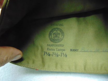 H101	 size Ex- large 7 1/4-7 1/2 Boy Scout Gabardine peaked vintage cap	$30 - Image 3