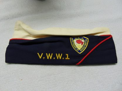 H103	 size 7 1/8 Veterans of WW1 Gabardine vintage cap unused peaked vintage cap 	$30